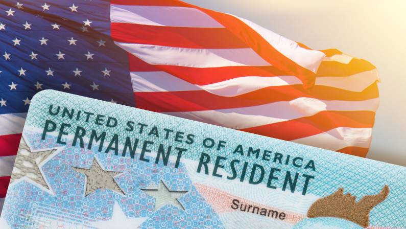 Green Card US Permanent resident card USA