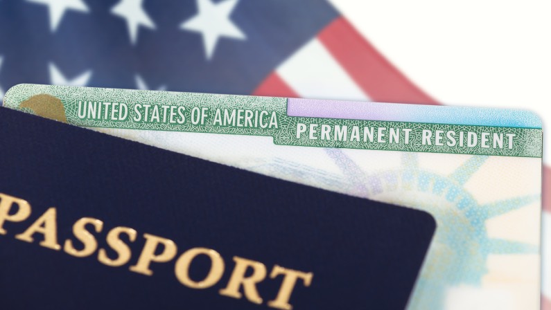 United States of America permanent resident card
