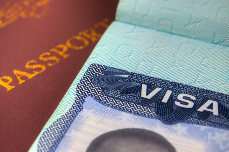 Passport and US Visa for immigration